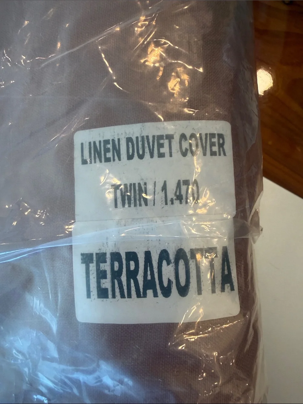 NWOT Quince 100% European Linen Duvet Cover Twin Terracotta Linen Bedding
